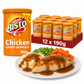 Bisto Chicken Gravy Granules 190g x12 Case Original Catering Bulk Value Pack