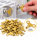 20x Radiator Bleed Key Brass Heating Radiator Air Vent Plumbing Tool Universal Gold Copper Bleed Keys