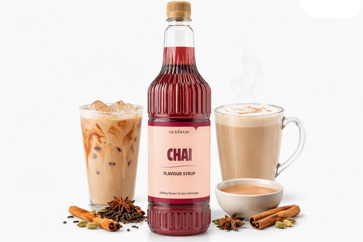 Lichfields Chai Syrup 1L – Spiced Flavour for Coffee, Hot Chocolate & Milkshakes