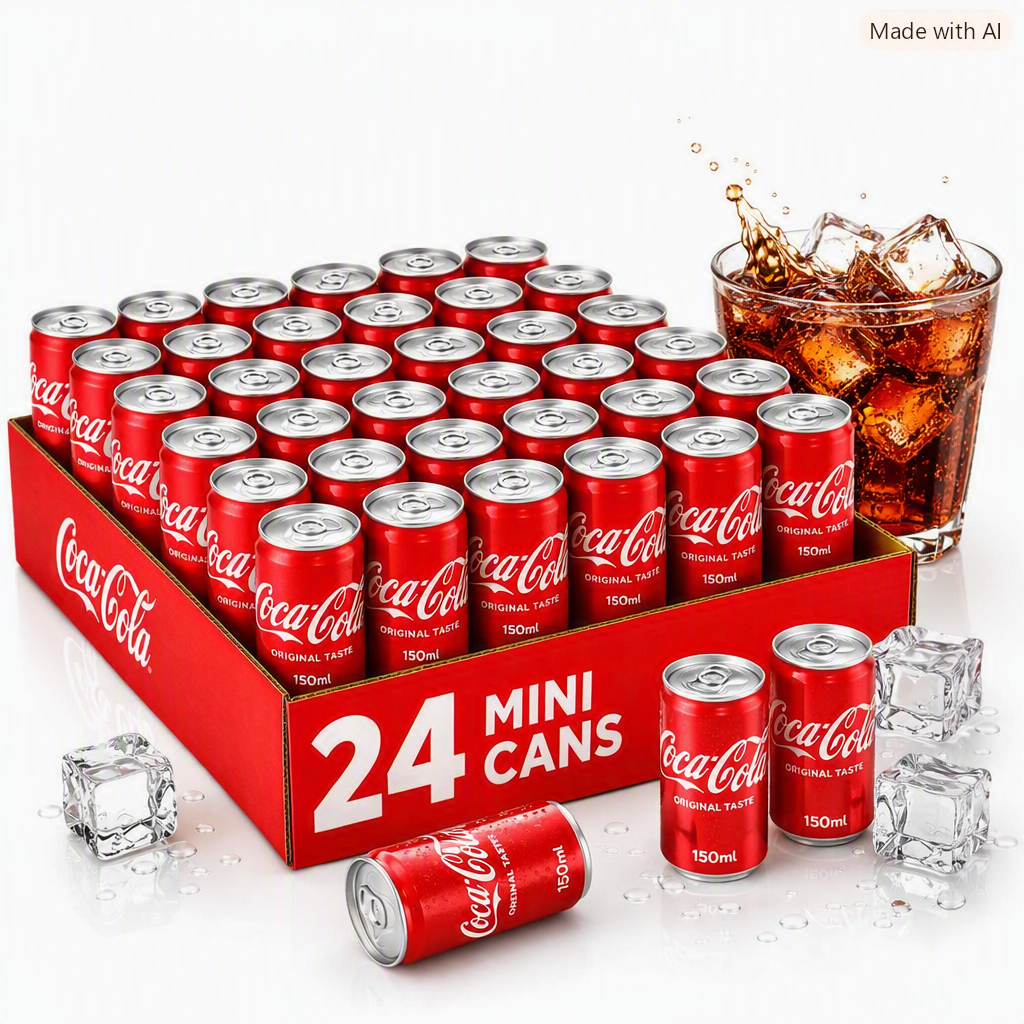 Coca‑Cola Mini Cans 150ml (24 Pack) – Original Taste Refreshment