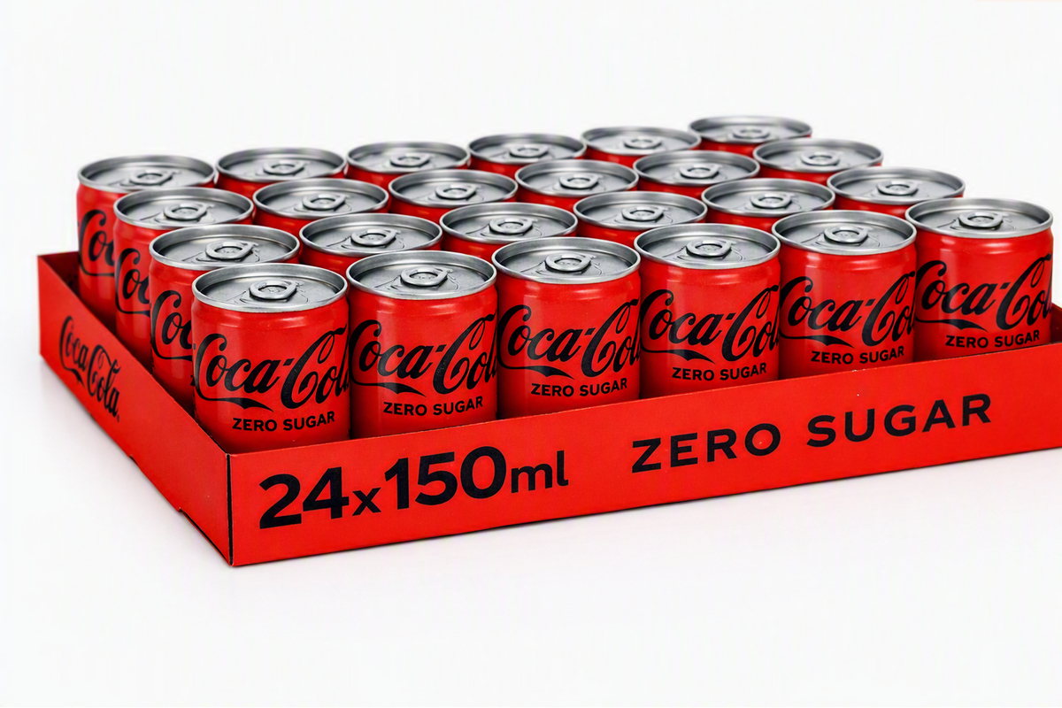 Coca‑Cola Zero Sugar Mini Cans 24 Pack – 150 ml Each