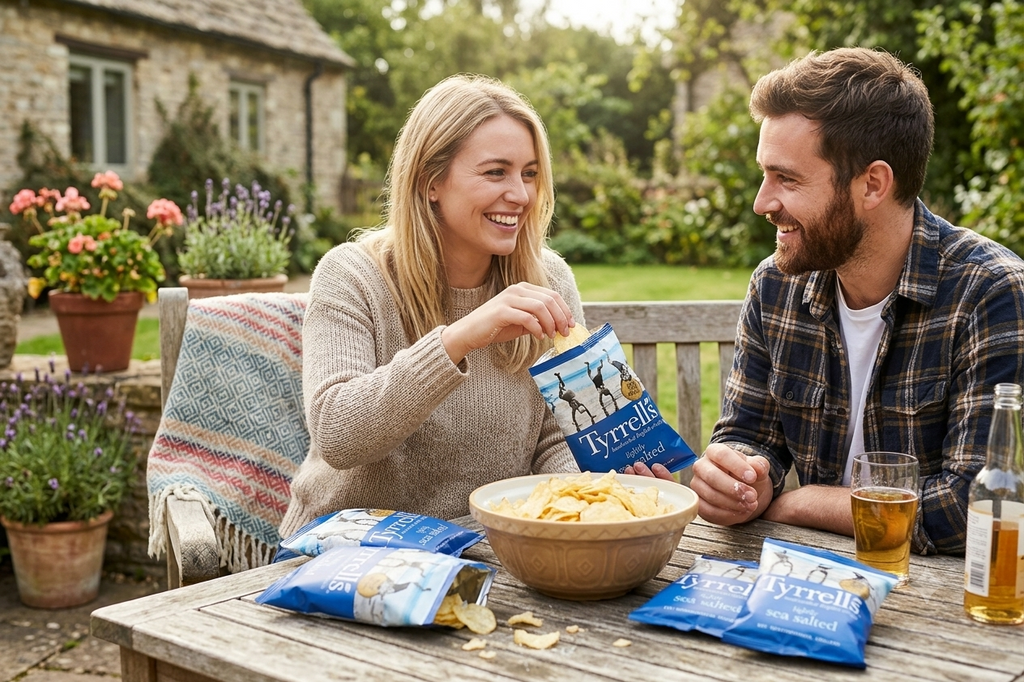 Tyrrells Crisps | Lightly Sea Salted Flavour | Full Case 24x40g