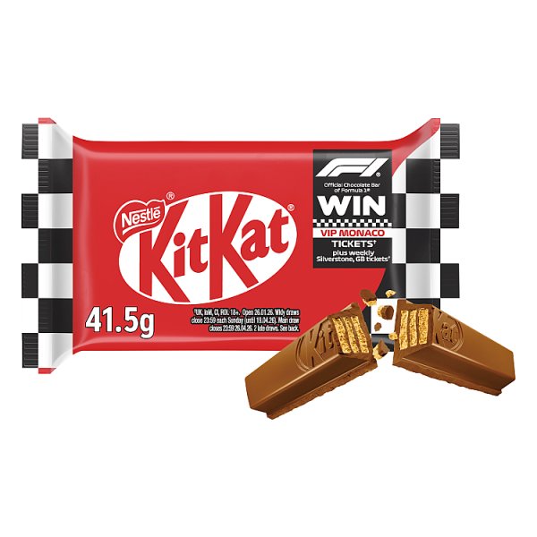 24x KitKat F1 Chocolate Bar 4 Finger Milk Biscuit 41.5g Limited Edition