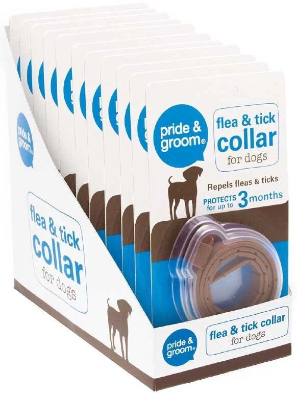 Pride & Groom Flea & Tick Collar for Dogs – 3 Month Protection