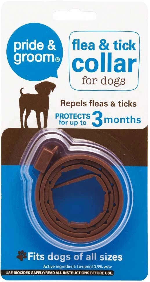 Pride & Groom Flea & Tick Collar for Dogs – 3 Month Protection