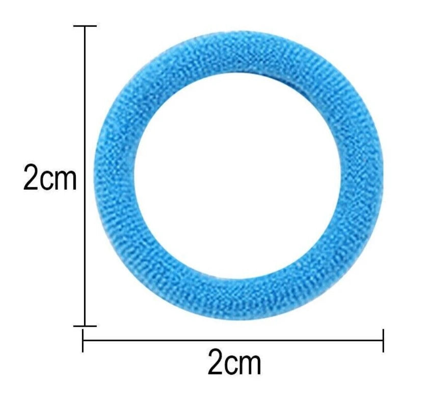 200‑Piece Soft Elastic Hair Bobbles – Mixed Colours (No‑Snag, Gentle on Hair)