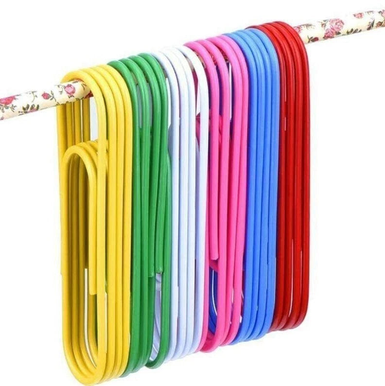 Colourful Metal Paper Clips – 50, 100 & 200 Pack (Bright Office Essentials)