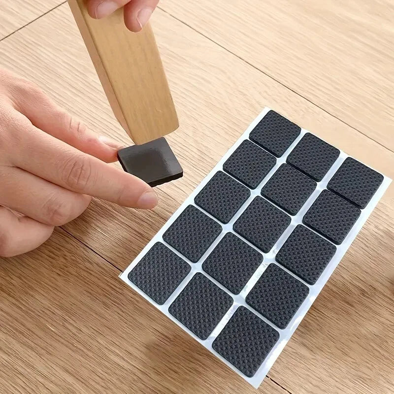 Self-Adhesive Non-Slip Furniture Pads – Rubber Floor Protectors for Chair & Table Legs