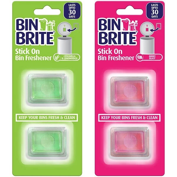 Bin Brite Stick On Bin Freshener & Deodoriser (Citronella / Berry Blast)