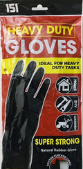 Heavy-Duty Textured Black Rubber Cleaning Gloves – Extended Long Cuff Reusable Gloves for Dishwashing, Janitorial, & Chemical Protection