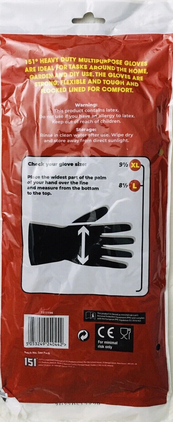 Heavy-Duty Textured Black Rubber Cleaning Gloves – Extended Long Cuff Reusable Gloves for Dishwashing, Janitorial, & Chemical Protection
