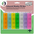 DID 7-Day Weekly Pill Box Organizer | 28 Compartments, 4 Times a Day | Removable Daily Strips with Transparent Tray