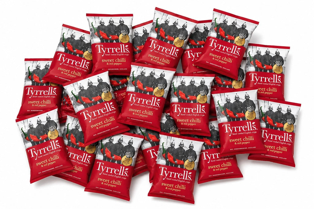 Tyrrells Crisps | Sweet Chilli & Red Pepper Flavour | Full Case 24x40g